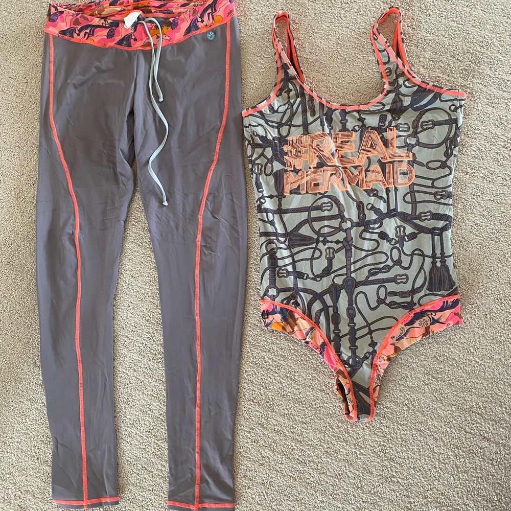 Maaji swimsuit and matching swim leggings